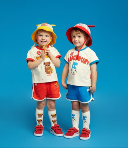 Bonjour Baby Color Block Shorts