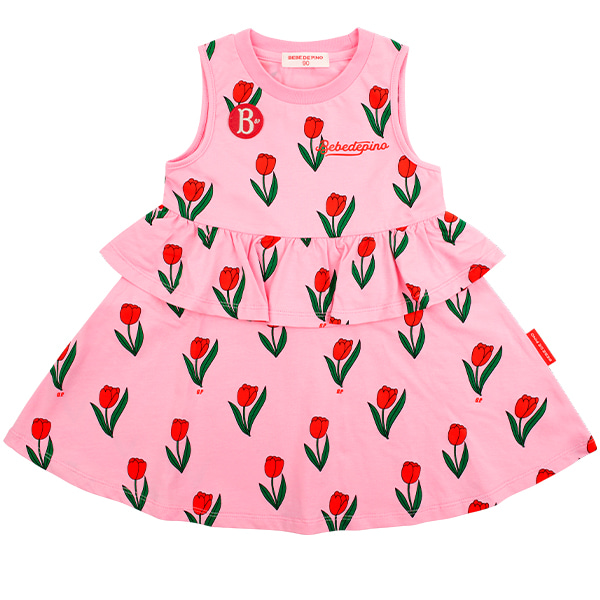 All Over Tulip Baby Sleeveless Dress