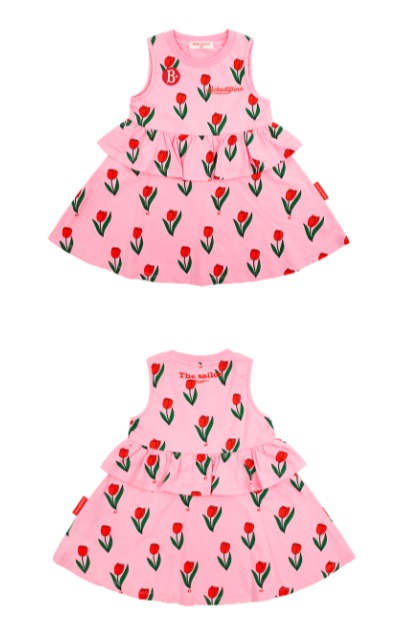 All Over Tulip Baby Sleeveless Dress