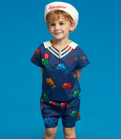 All over dolphin baby short pants