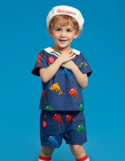 All over dolphin baby short pants