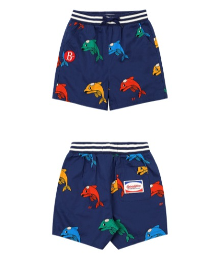 All over dolphin baby short pants