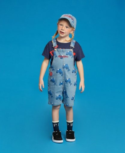 All over dolphin denim overall