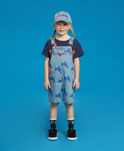 All over dolphin denim overall