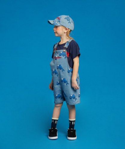 All over dolphin denim overall