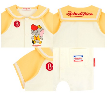 Amitie baby sailor collar overall