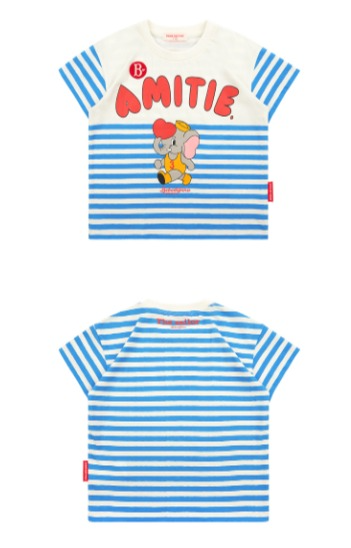 Amitie stripe short sleeve tee