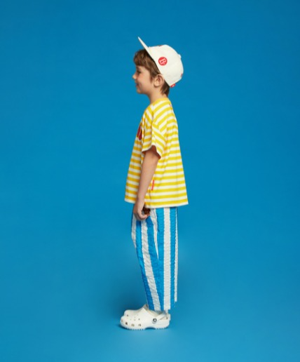 Apple bonbon stripe short sleeve tee