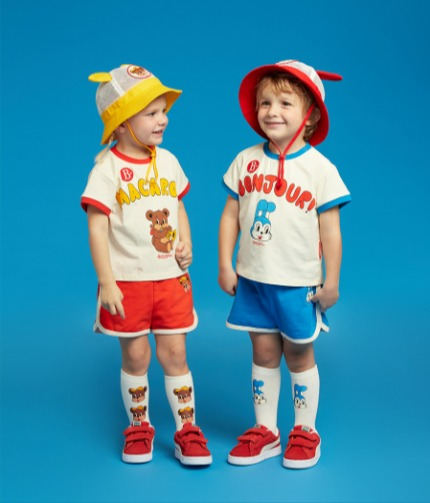 Bonjour Baby Color Block Shorts