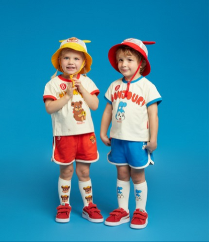Bonjour Baby Color Block Shorts