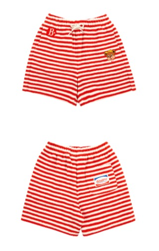 Theo terry stripe shorts