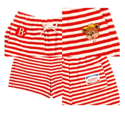 Theo terry stripe shorts